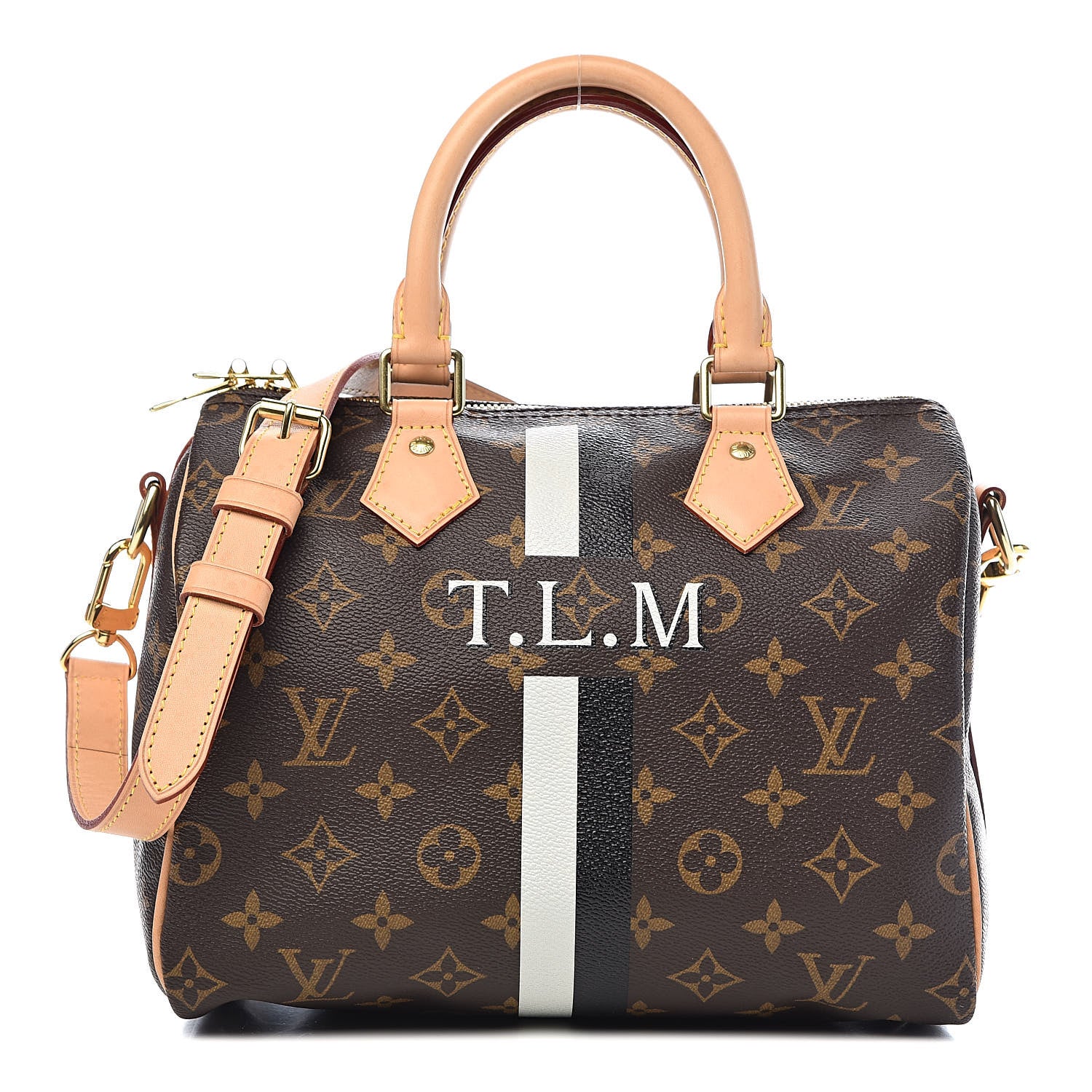 Louis Vuitton Monogram My LV Heritage Speedy Bandouliere 25 Black Ivory 1 of 9