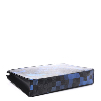 Louis Vuitton Damier Graphite Pixel Toiletry Pouch 26 Blue 3 of 9
