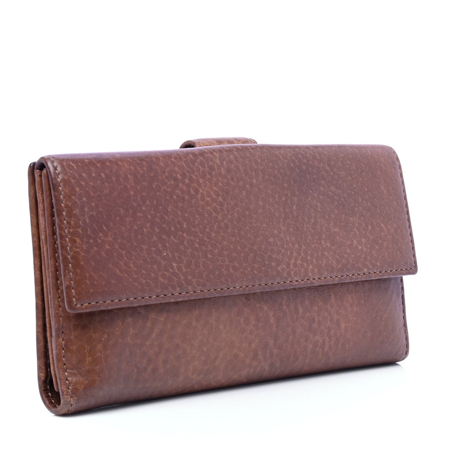 Calfskin Miss GG Continental Wallet Old Naturale