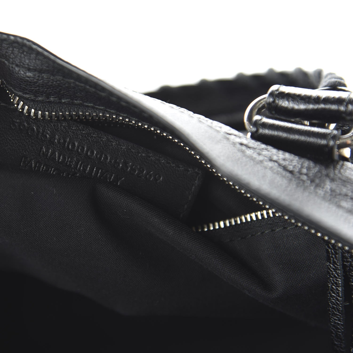 Balenciaga Chevre Silver Metallic Edge Hardware City Black 10 of 11