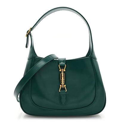 Gucci Boarded Dyana Lux Calfskin Small Jackie 1961 Hobo Emerald 1 of 9