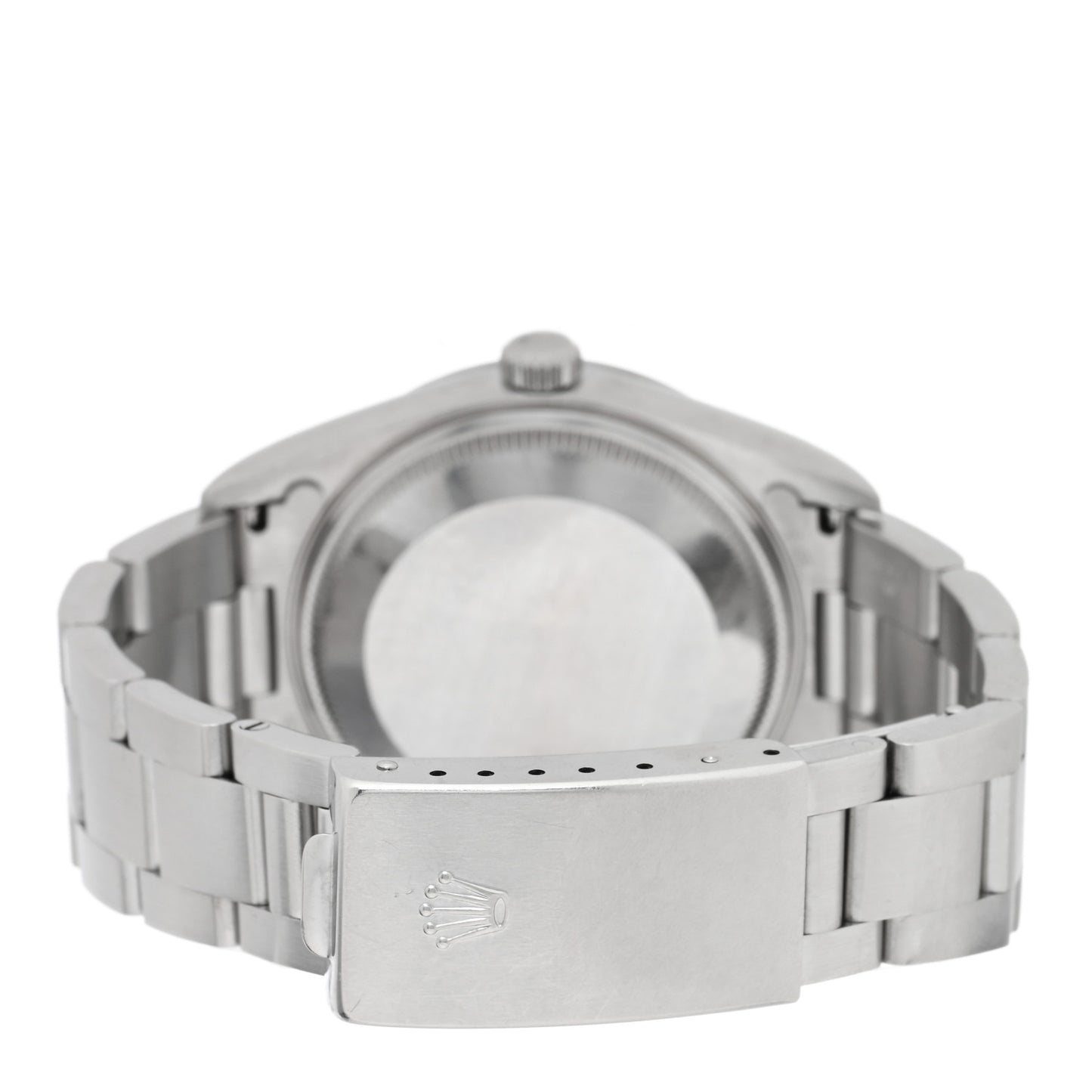 Stainless Steel 34mm Oyster Perpetual Date Watch Blue 15200