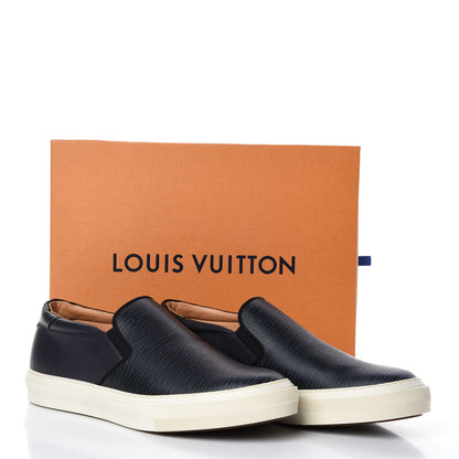 Louis Vuitton Epi Slip On Sneakers 10 Navy 9 of 9