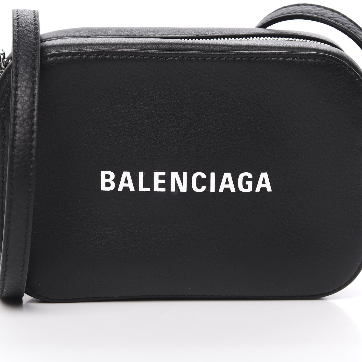 Balenciaga Calfskin Logo XS Everyday Camera Bag Black 8 of 10
