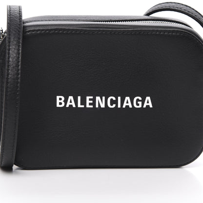 Balenciaga Calfskin Logo XS Everyday Camera Bag Black 8 of 10