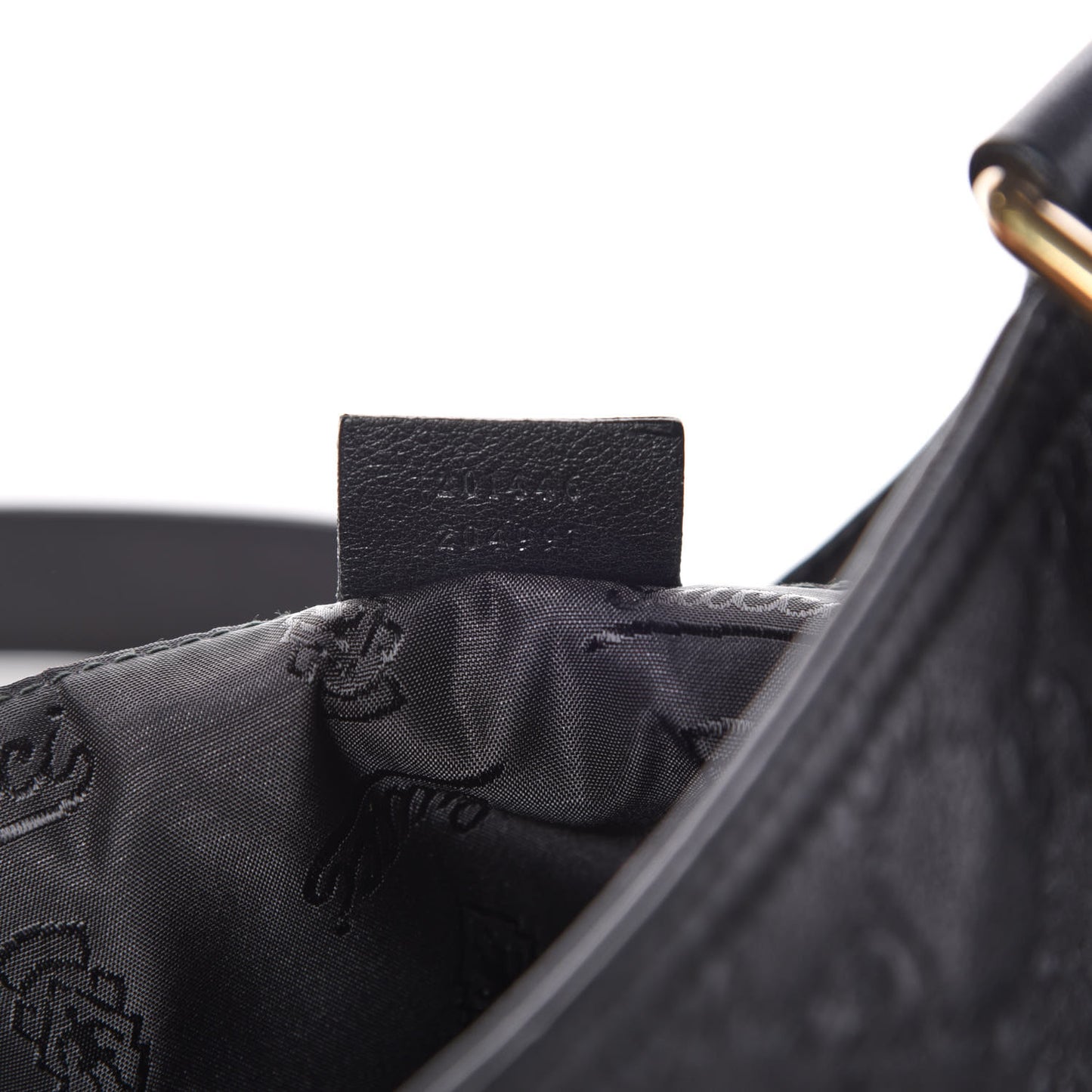 Guccissima Medium Flat Messenger Bag Black