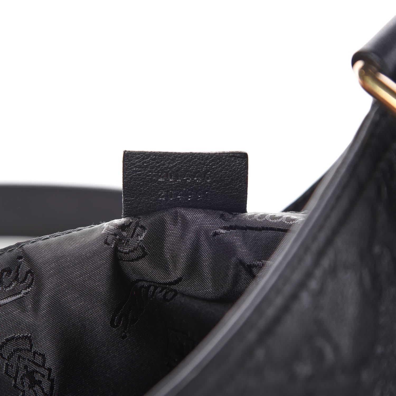 Gucci Guccissima Medium Flat Messenger Bag Black 6 of 6