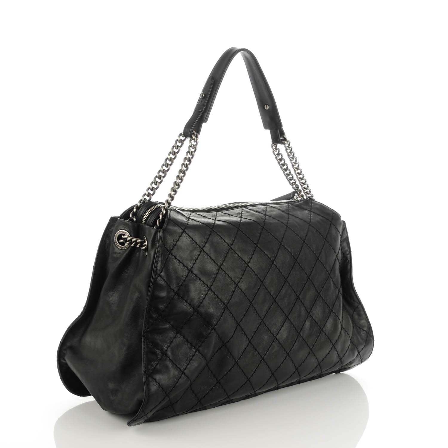 Chanel Calfskin CC Crave Tote Black 3 of 7