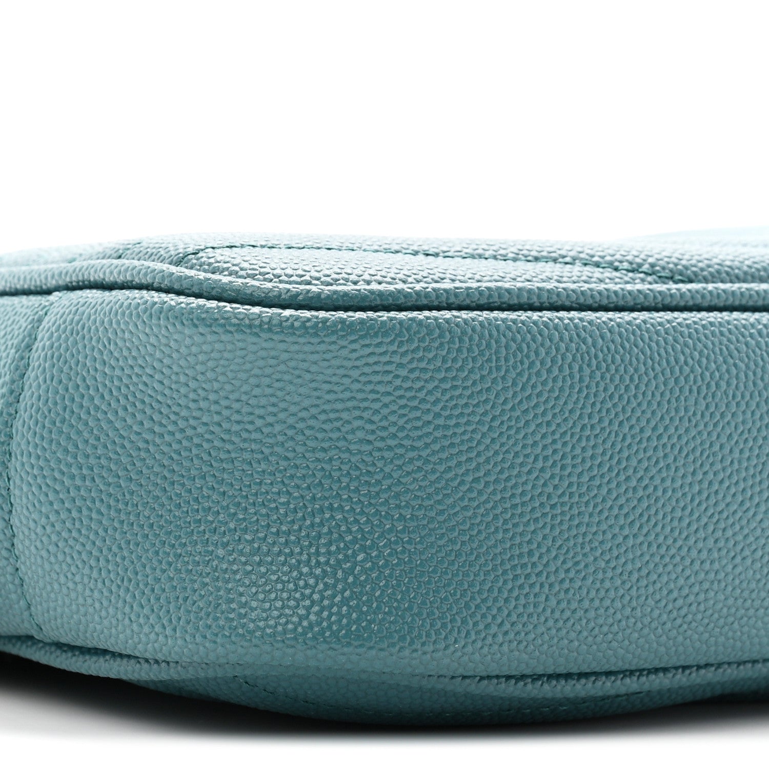 Saint Laurent Grain De Poudre Matelasse Monogram Mini Lou Camera Bag Blue Vert 9 of 12