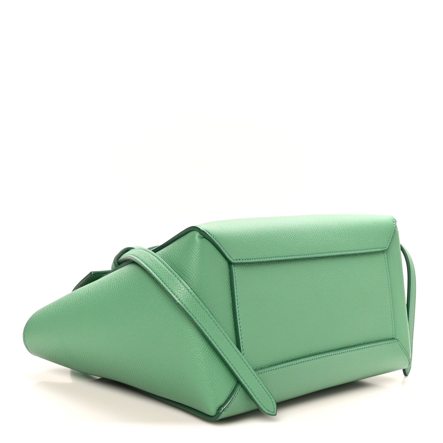 Celine Grained Calfskin Micro Belt Bag Pop Green 4 of 10