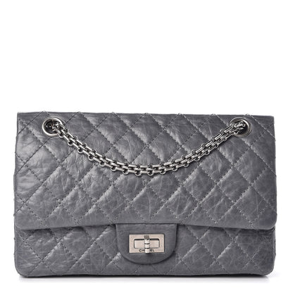 Chanel Aged Calfskin Quilted 50th Anniversary 2.55 Reissue 225 Flap Grey 1 of 11