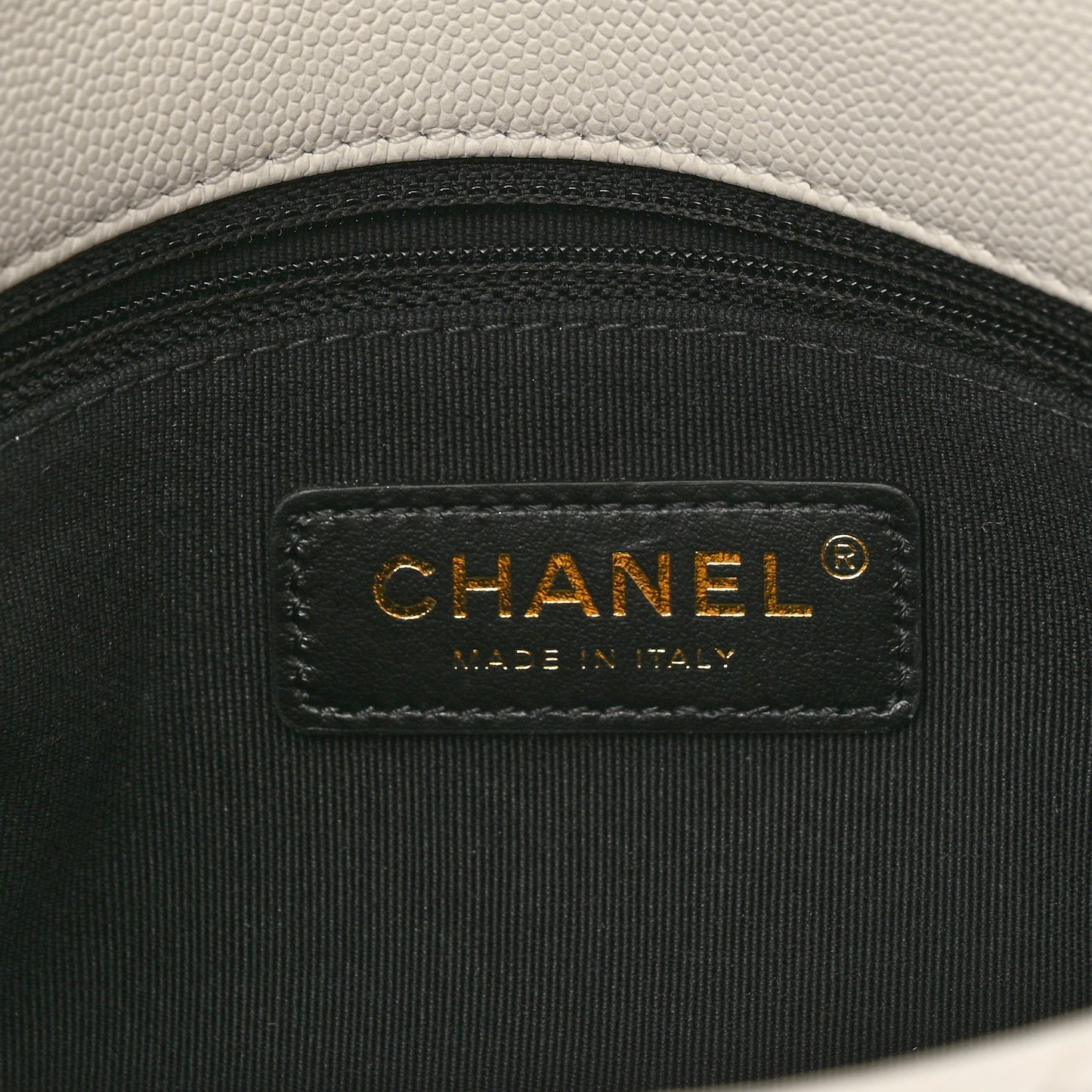 Caviar Quilted Mini CC You Flap White