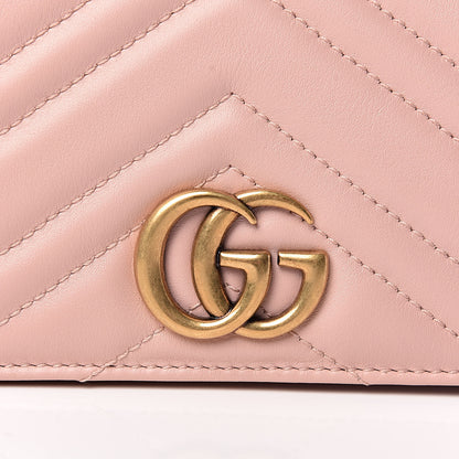 Gucci Calfskin Matelasse GG Marmont Mini Bag Perfect Pink 9 of 10