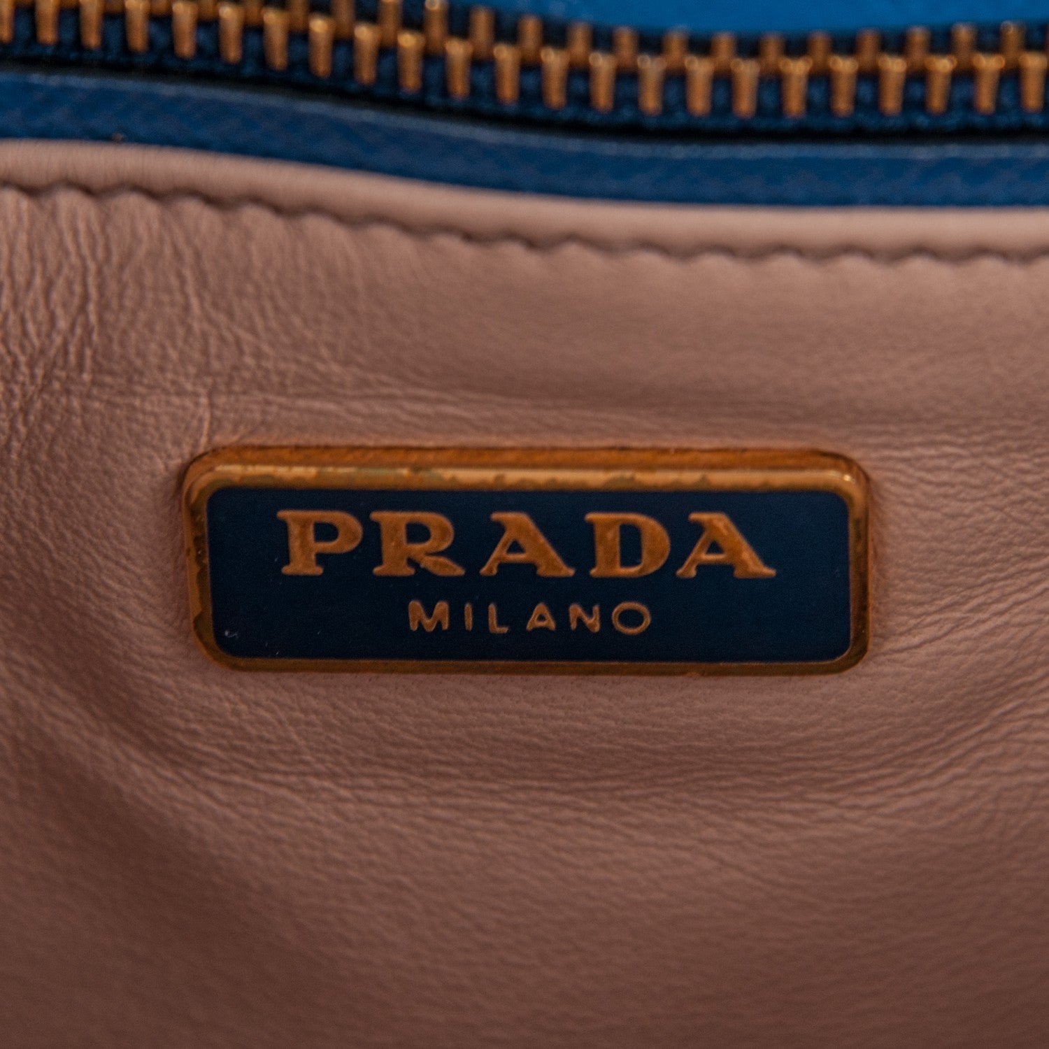 Prada Saffiano Vernice Sound Shoulder Bag Azzurro 6 of 8
