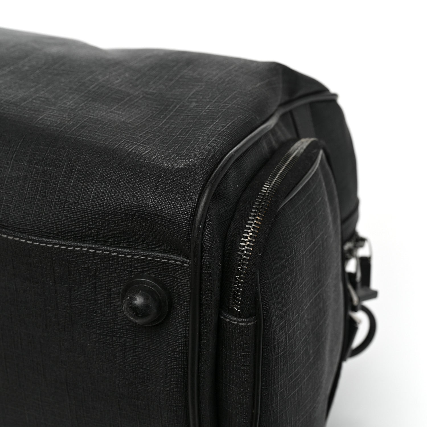 Gucci Coated Canvas Interlocking G Duffle Bag Black 10 of 16