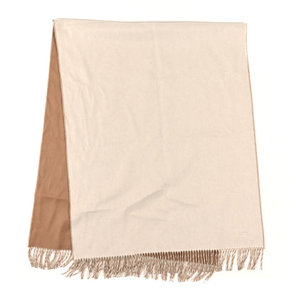 Hermes Cashmere Double Face Scarf White Camel 2 of 3