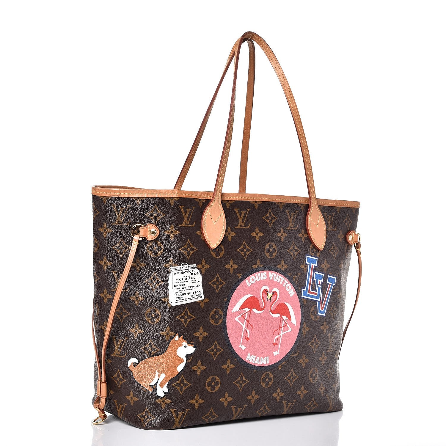 Louis Vuitton Monogram My World Tour Neverfull MM 4 of 8