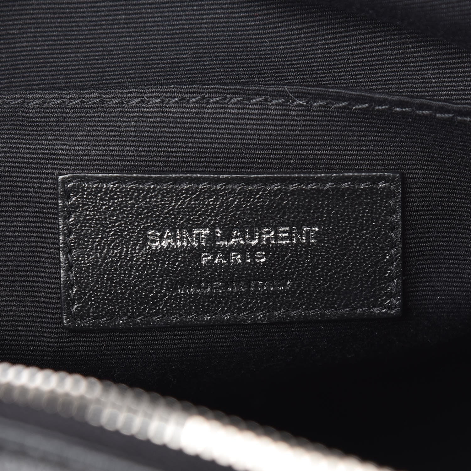 Saint Laurent Lambskin Monogram Small Lou Camera Bag Black 6 of 9