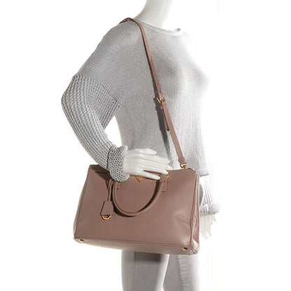 Prada Saffiano Lux Medium Double Zip Tote Cammeo 2 of 12