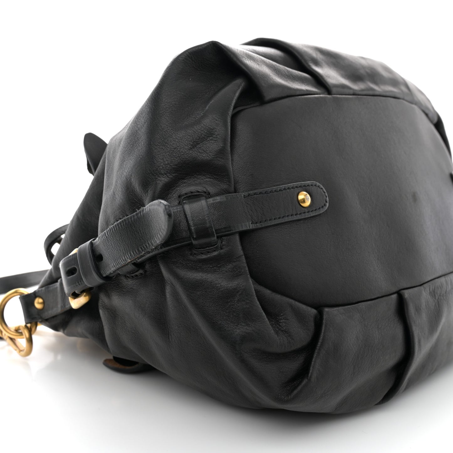 Vitello Soft Shopping Satchel Black