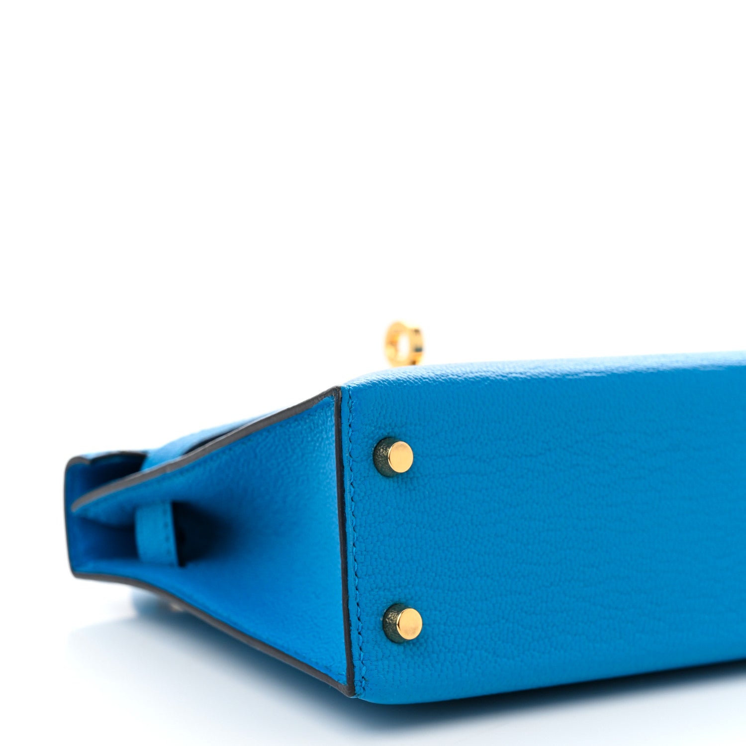 Hermes Chevre Mysore Mini Kelly Sellier 20 Bleu Frida 9 of 10