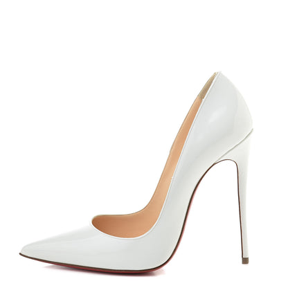 Christian Louboutin Patent So Kate 120 Pumps 37 White 1 of 13