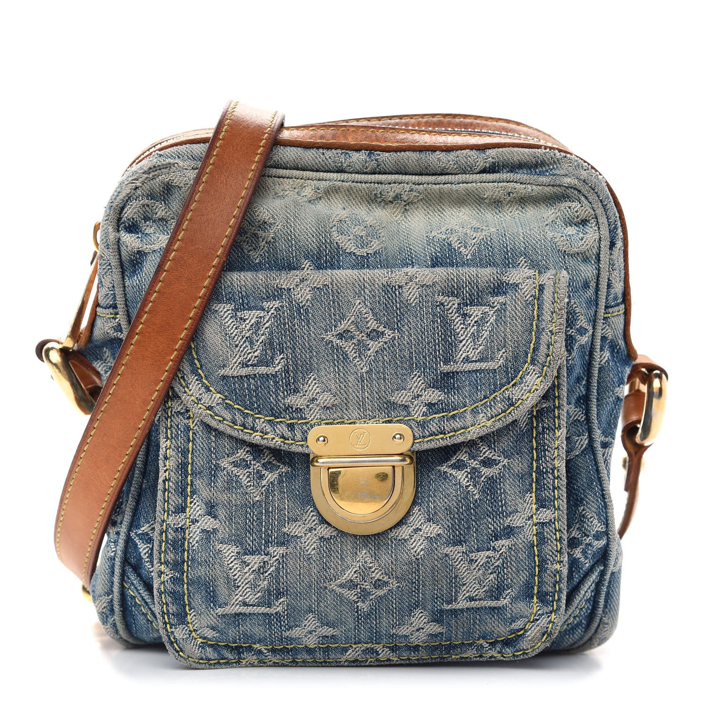 Denim Camera Bag Blue