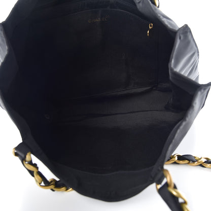 Chanel Canvas Chain Jumbo CC Tote Black 5 of 11