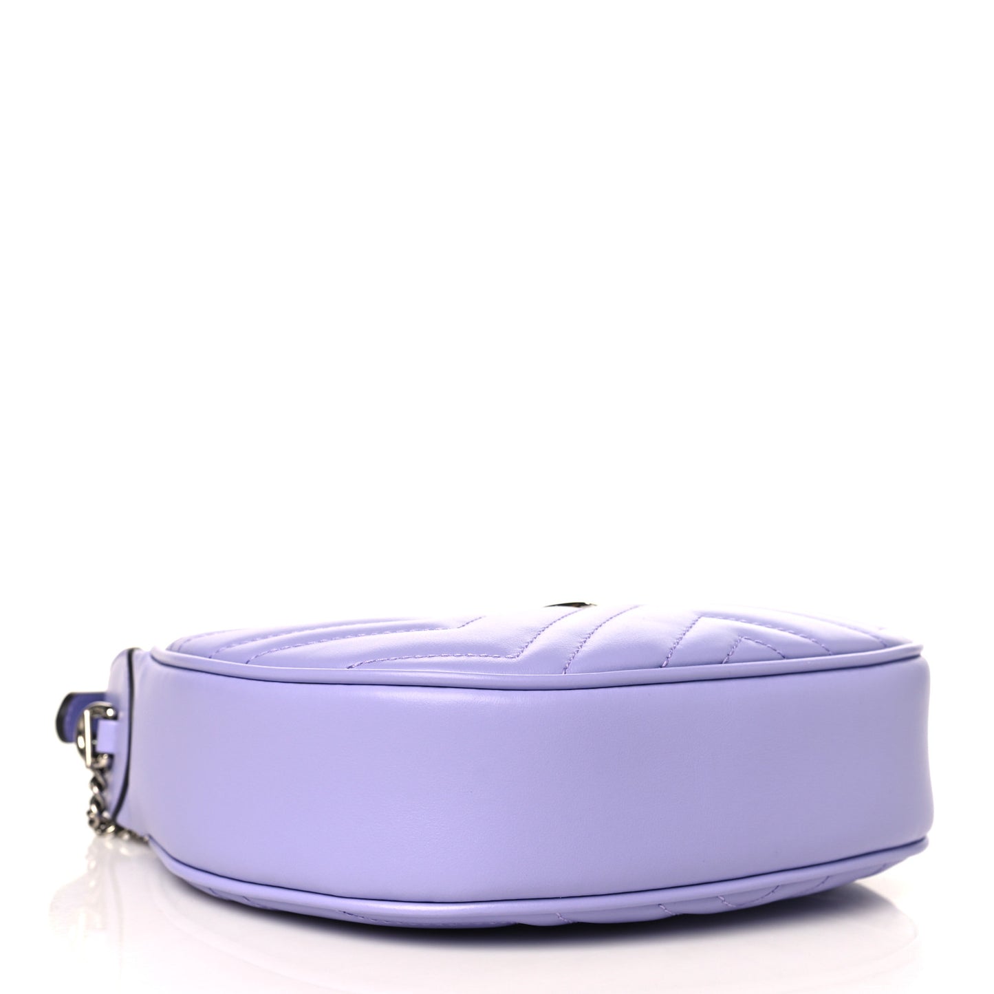 Calfskin Matelasse Mini GG Marmont Half Moon Hobo Lapis