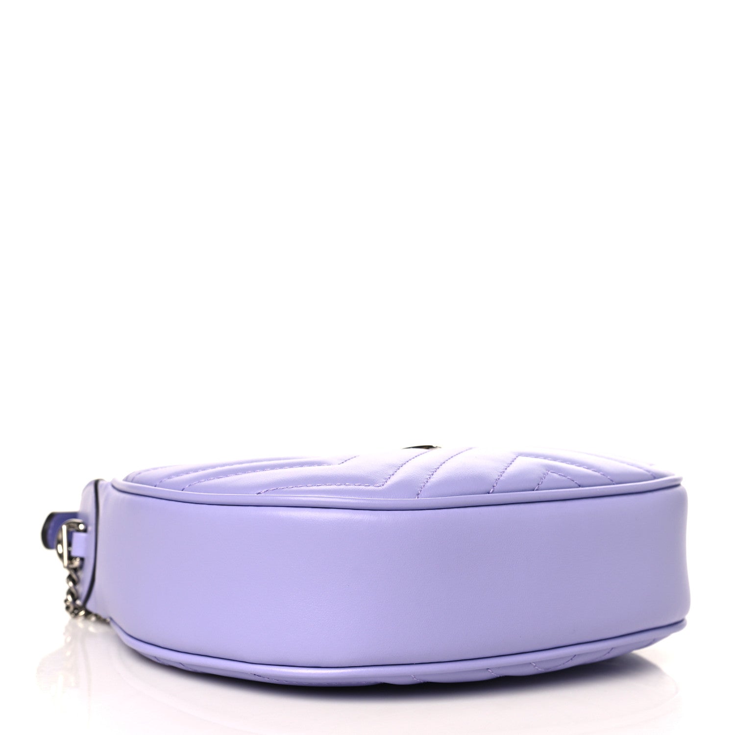 Gucci Calfskin Matelasse Mini GG Marmont Half Moon Hobo Lapis 5 of 10