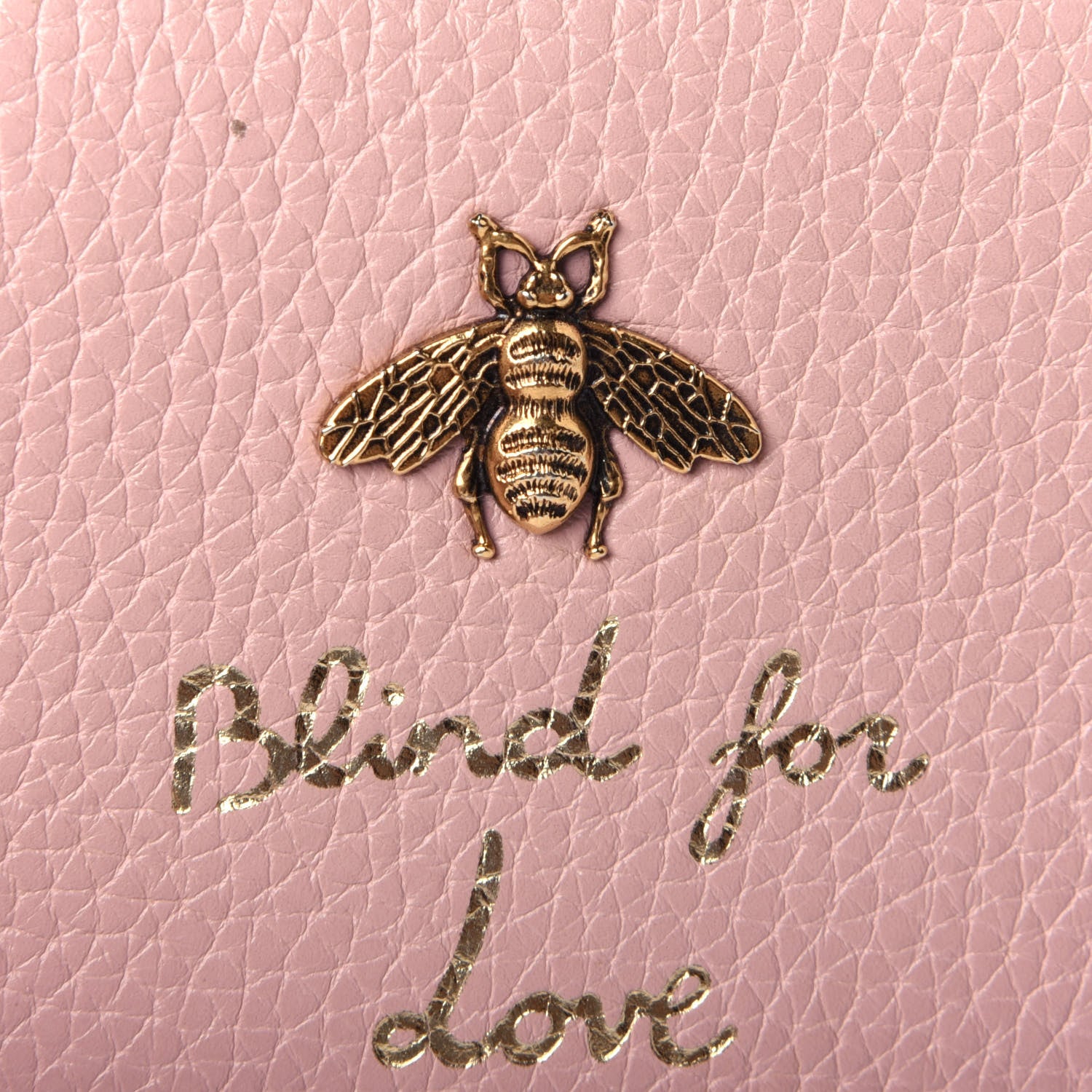 Gucci Cellarius Calfskin Blind for Love Animalier Card Case Perfect Pink 4 of 4