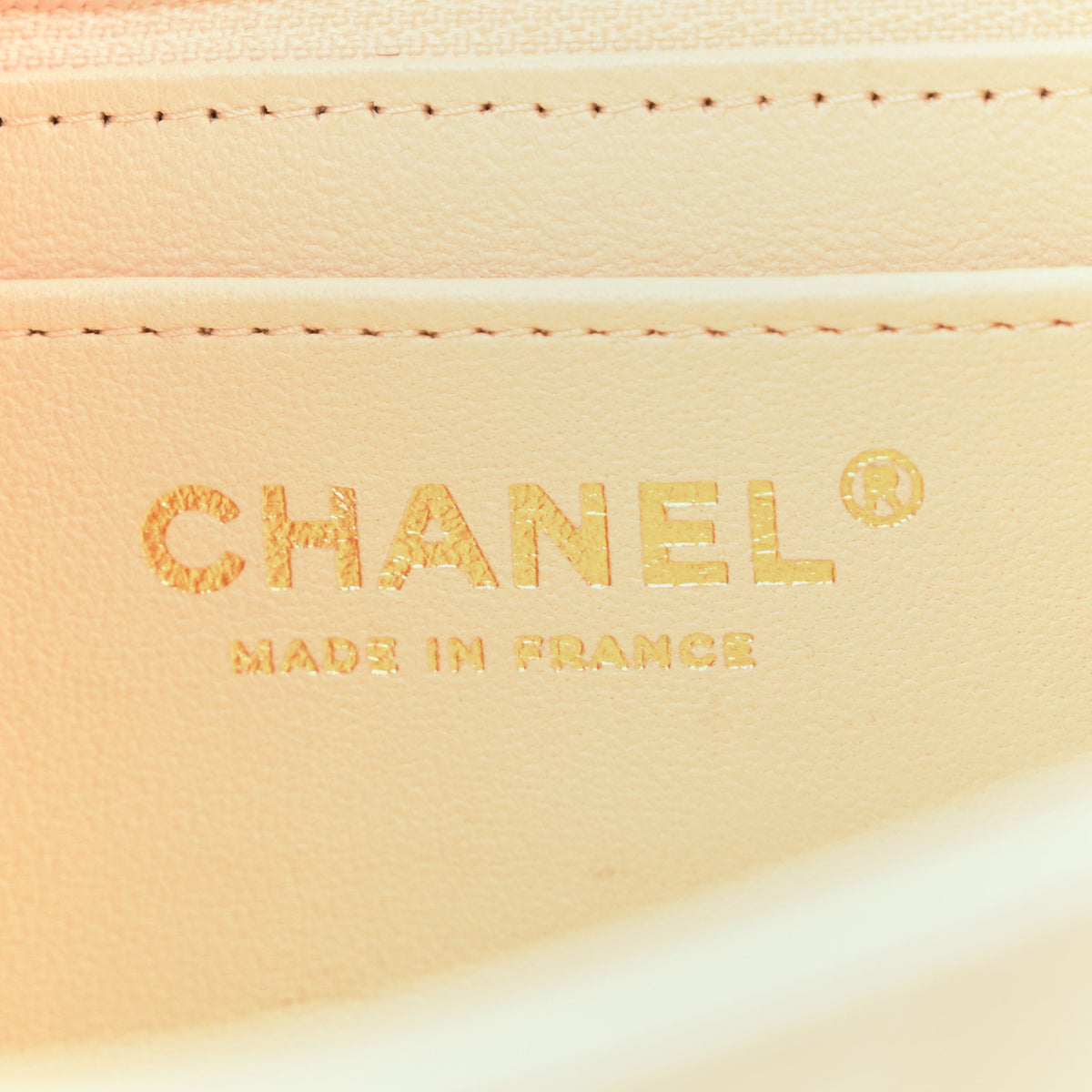 Chanel Lambskin Quilted Mini Rectangular Flap Beige 6 of 17