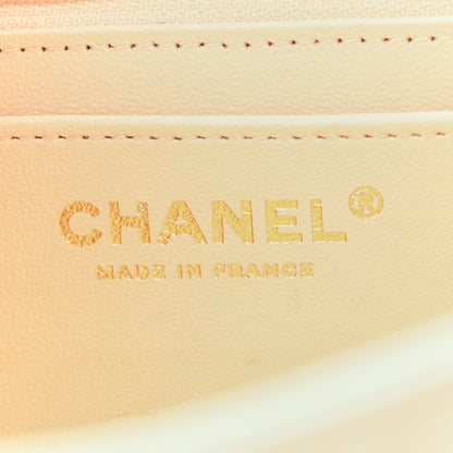 Chanel Lambskin Quilted Mini Rectangular Flap Beige 6 of 17