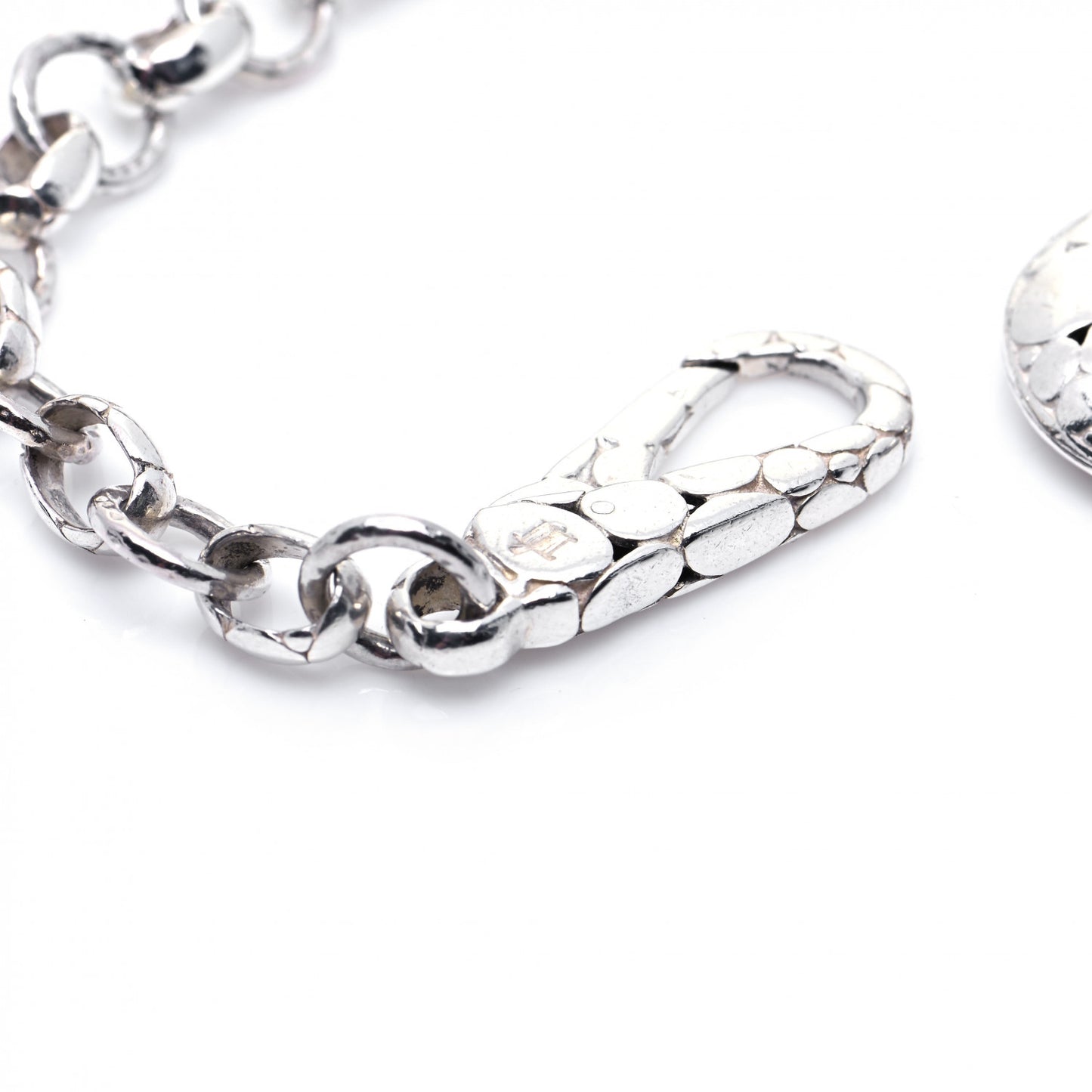 Sterling Silver Kali Pebbled Charm Bracelet