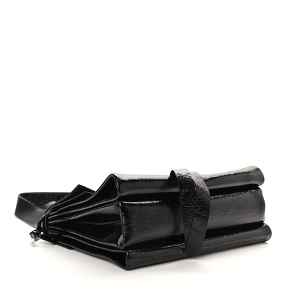 Valentino Garavani Textured Patent Calfskin Medium Vring Shoulder Bag Black 4 of 11