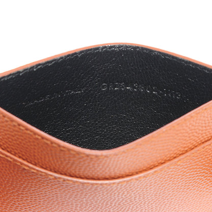 Saint Laurent Grain De Poudre Card Case Brown 5 of 5