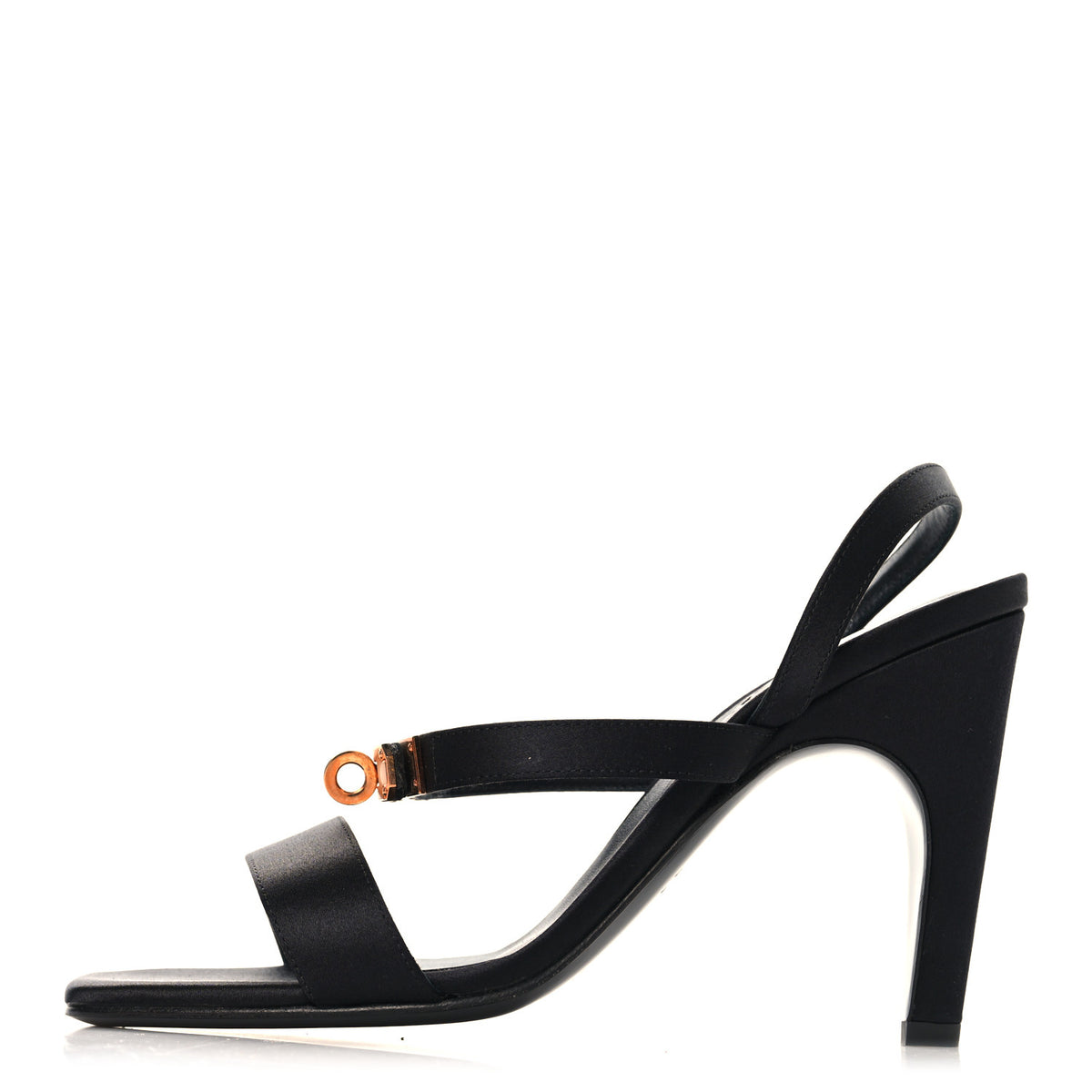 Satin Glamour 95 Sandals 36.5 Black