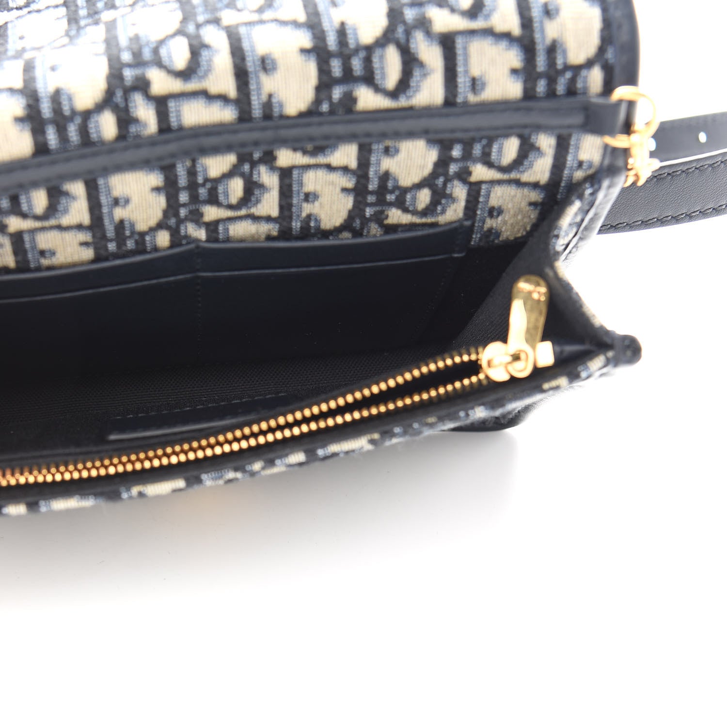 Christian Dior Oblique Montaigne 2-In-1 Pouch Blue 5 of 8