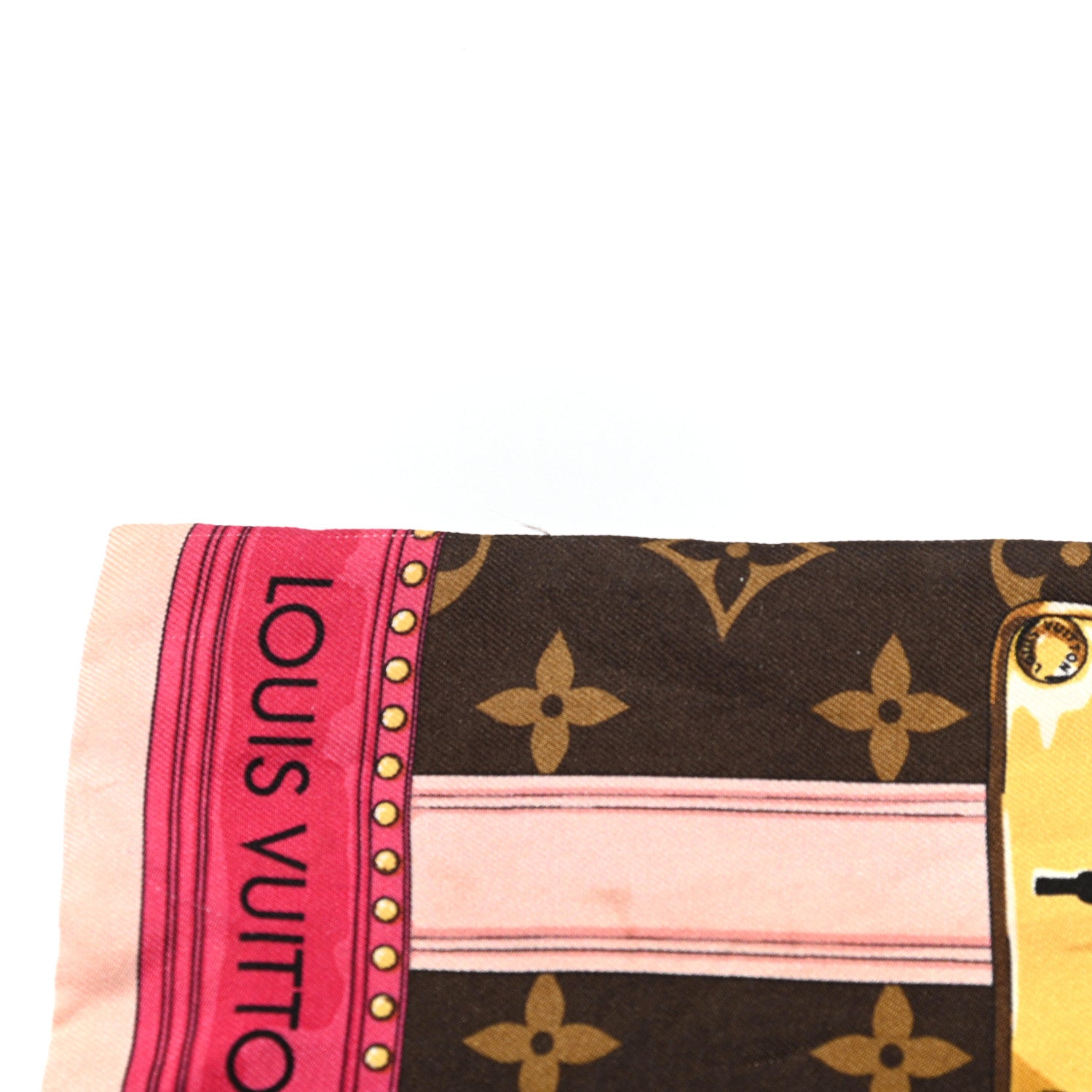 Louis Vuitton Silk Monogram Summer Trunks Bandeau Brown 2 of 10