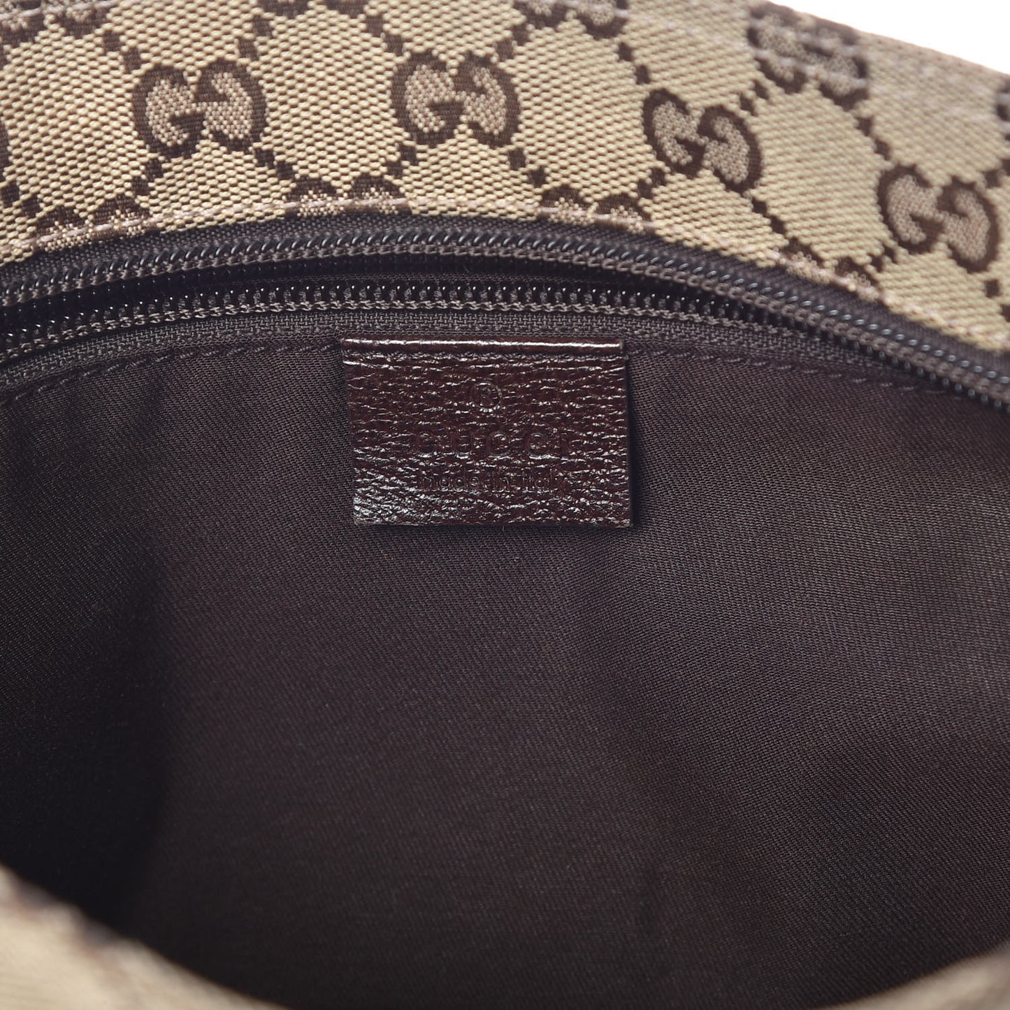 Monogram Web Small Flat Messenger Crossbody Dark Brown