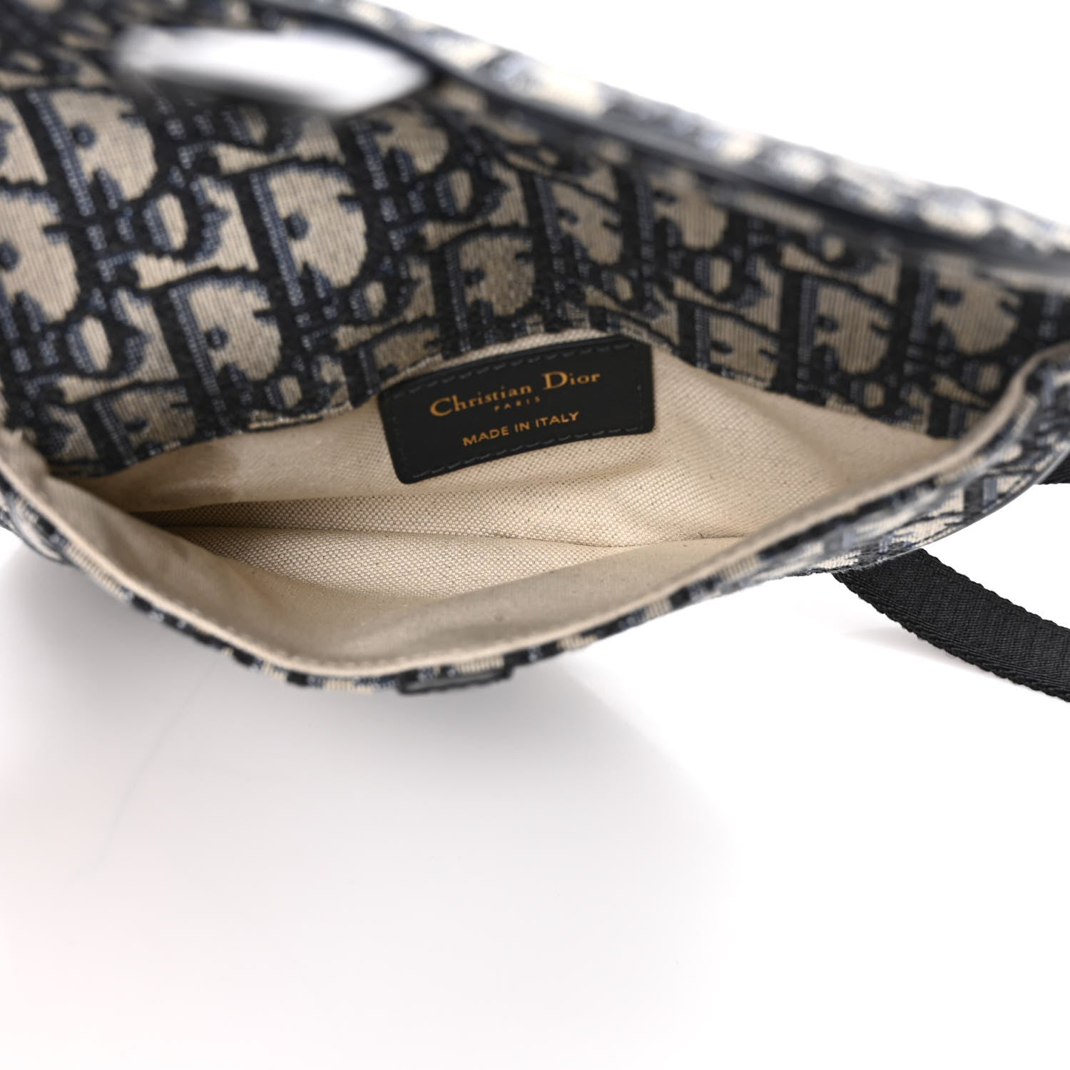 Christian Dior Oblique Saddle Belt Pouch Blue 5 of 8