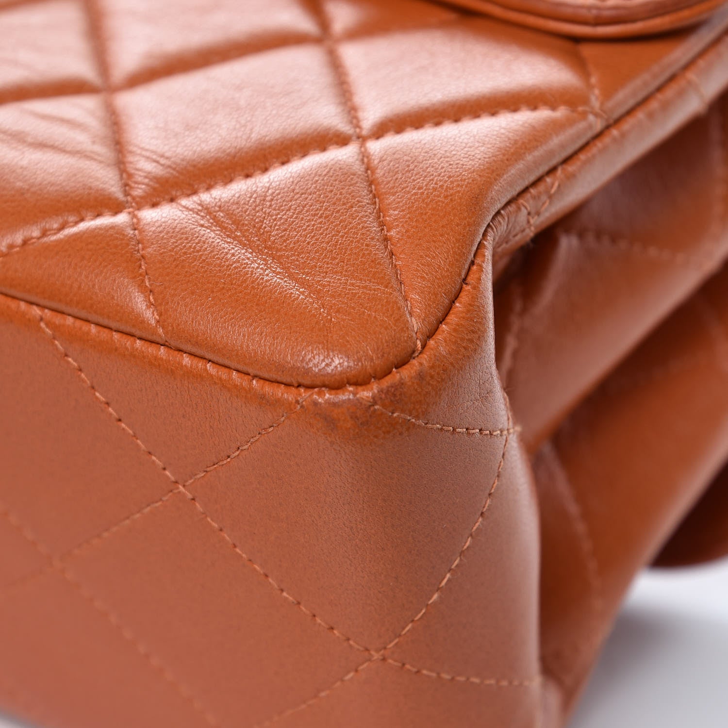 Chanel Lambskin Quilted Medium Double Sided Flap Orange 14 of 18