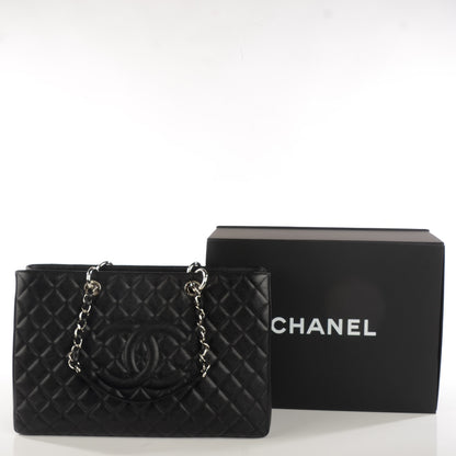 Chanel Caviar Quilted XL Grand Shopping Tote GST Black 5 of 8