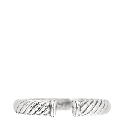 David Yurman Sterling Silver 10mm Sculpted Cable Cuff Bracelet 3 of 4