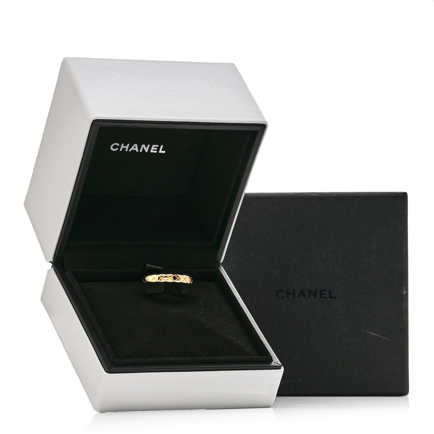 18K Yellow Gold Mini Coco Crush Ring 57 8