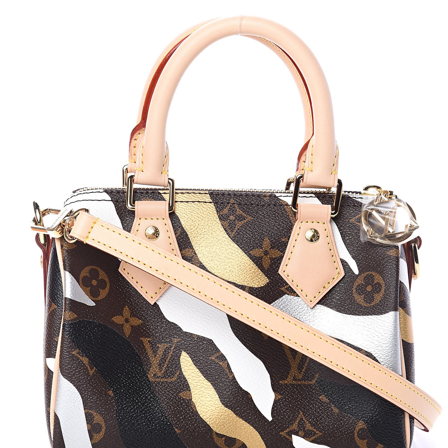 X LOL Monogram Speedy BB Gold Silver