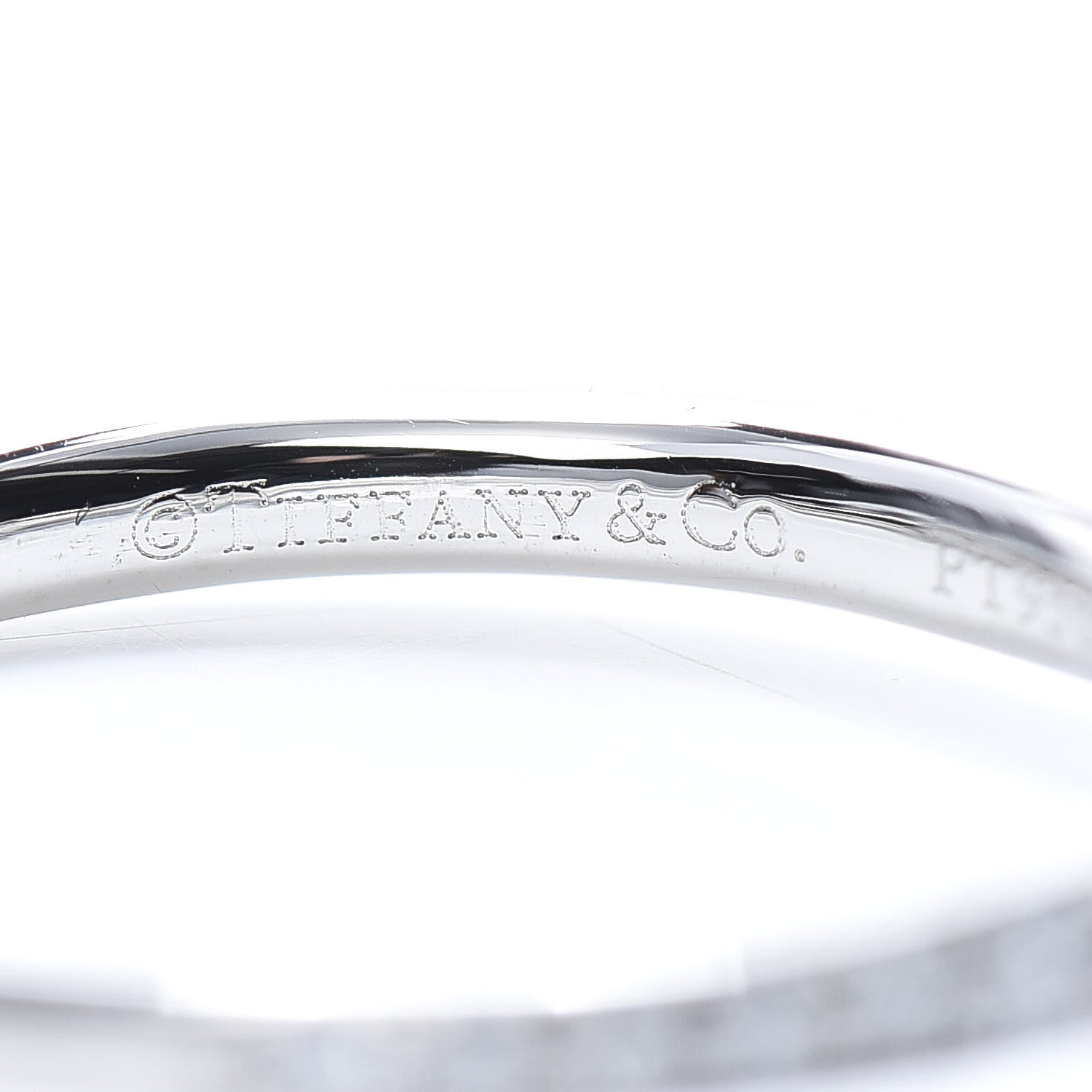 Tiffany Platinum Diamond .25ct Round Brilliant Harmony Engagement Ring 49 5 5 of 8