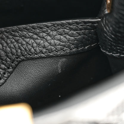 Louis Vuitton Taurillon Embroidered Vichy Capucines BB Black White 10 of 11