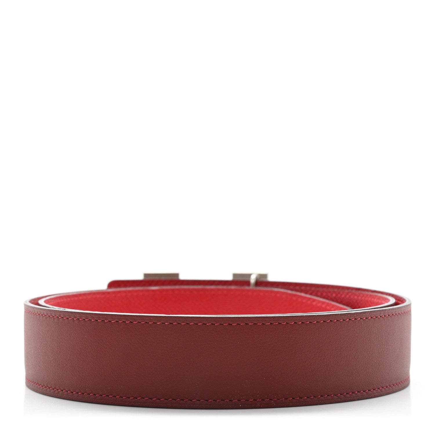 Hermes Swift Epsom 32mm H Belt 90 Rouge H Rouge Casaque 2 of 5