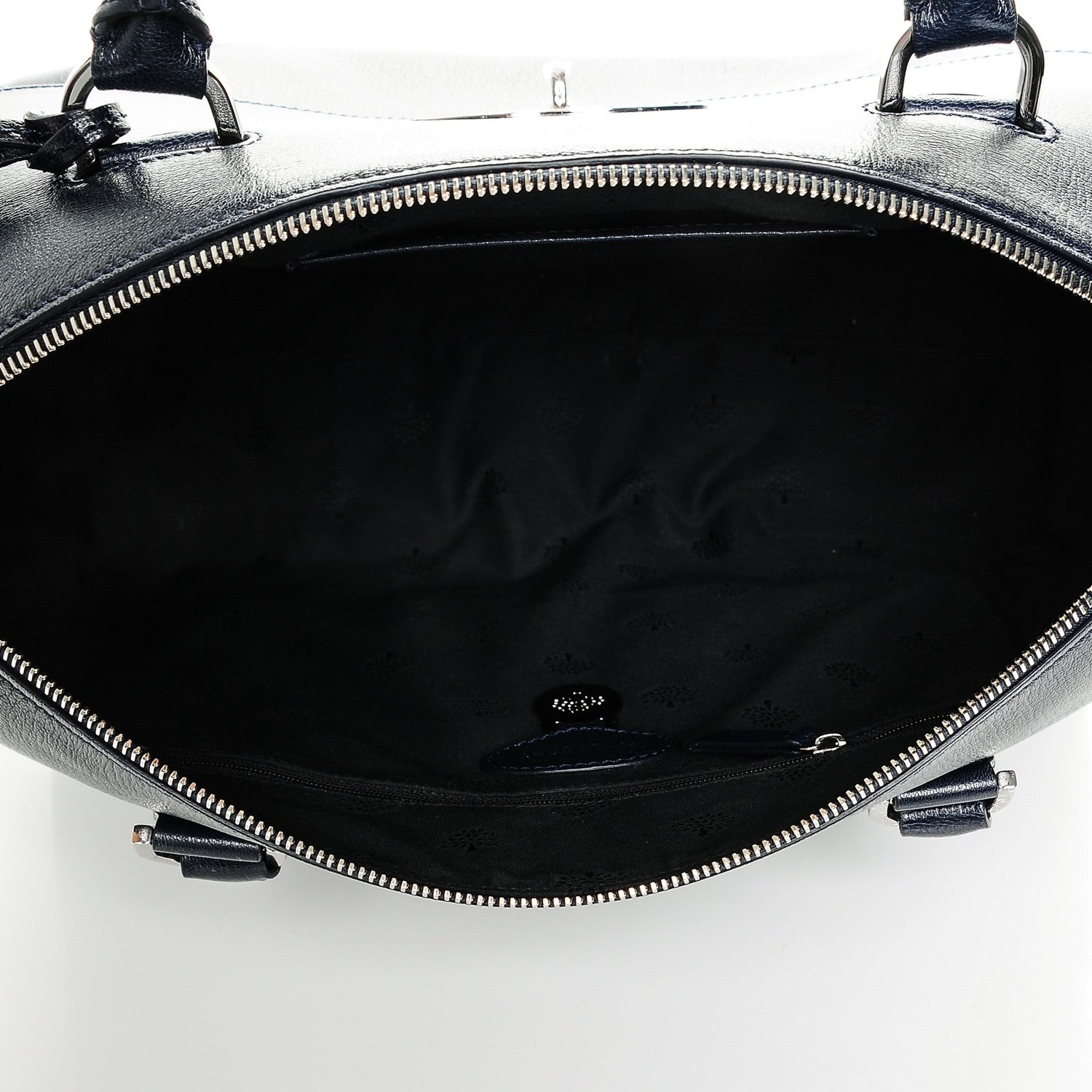 Mulberry Glossy Goatskin Medium Del Rey Satchel Midnight Blue 5 of 7